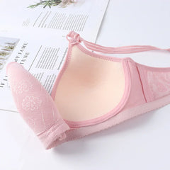 Sexy Underwear Women's Thin Bra Girls 36-44 A B Cup Brassiere Wireless Underwear Lady Push Up Bralette Lingerie Push Up Bra