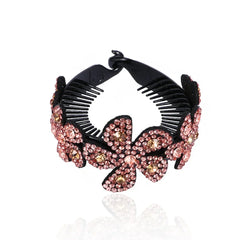 Hairpin Fashion Hair Accessories Ponytails Hair Claw Women Bun Maker Headwear Floral Leaves Hair Claw Bird Nest Twist Clip