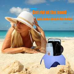 Beach Vacation Essentials Accessories Beach Drink Cup Holder Sand Coasters Beach Sand Cup Holders for Family Friends