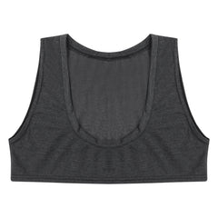 Mens Sexy Muscles Showing Off Crop Top Low Scoop Neck Sleeveless Solid Color Tank Top Vest for Bodybuilding Disco Nightclub