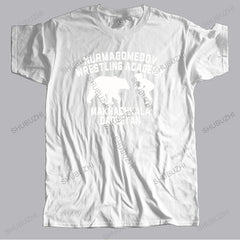 Men Cotton casual T Shirt Summer NURMAGOMEDOV WRESTLING ACADEMY MAKHACHKALA DAGESTAN Loose tops for him plus size teeshirt