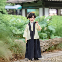 Kids Japanese Traditional Costume Kimono Children's Samurai Clothes Boys Cardigan Kimono Sets Child Stage Performance Clothing