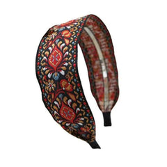 Women Wide Turban Hair Accessories Headwear Embroidered Ribbon Hair Hoop Hairbands Headbands Head Wraps