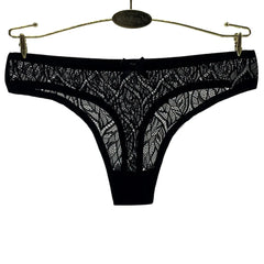 Sexy Panties Women Lace Silk Underwear Low Waist Bow Solid Color Briefs Cotton Crotch Breathable Sexy Thongs Women Underwear