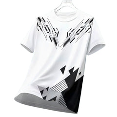 Sports Casual Jersey For Men Dry Fit Shirt Outdoor Running Cycling Short Sleeve Breathable Gym Wear Crew Neck T-Shirt