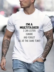 Men's Tops New Style Letter Print Fashion Casual Short-sleeved T-shirt Streetwear Men Clothing Graphic T Shirts Harajuku