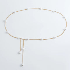 Fashion Sexy Pearl Belly Belt Waist Chain Women Summer Beach Bikinis Festival Accessories Body Chain Jewelry Accessories