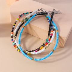 Bohemian Colorful Handmade Beads Anklets for Women Summer Beach Ankle Bracelet Foot Leg Chain Female Girls Jewelry Accessories