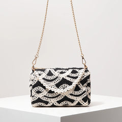 Boho Beach Bags for Women,Pearl Bag,Wicker Bag,Premiun Style Tote Bags for Ladies,Vacaition Outfits Women,Travel Must Haves