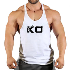Brand Gym Stringer Tank Top Men Bodybuilding Clothing Cotton Sleeveless Shirt Man Fitness Vest Singlet Sportwear Workout Tanktop
