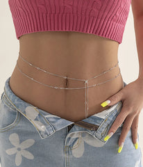 Beach Accessories New Summer Hot Bikini Rhinestone Waist Chain Sexy Body 2023 Women's Trend Trends Waist Beads with Crystals