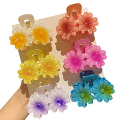 6Pcs Women's Model,Hawaiian Style, Flower-Shaped,Suitable for Seaside and Beach, Recommended Gift Hair Accessories