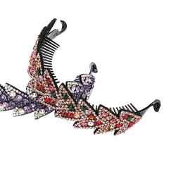 Hairpin Fashion Hair Accessories Ponytails Hair Claw Women Bun Maker Headwear Floral Leaves Hair Claw Bird Nest Twist Clip
