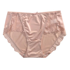 New Underwear for Women Satin Traceless Ice Silk Panties for Lady Breathable Sexy Pure Desire Panties Large Mid Waist M-XXL