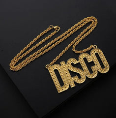 Men Hippie Costume Set Disco Costume Accessories Women Disco Necklace Sunglasses Mustache Halloween Party Character Costumes