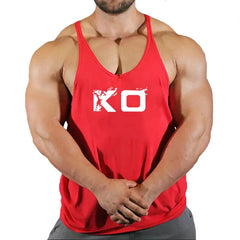Brand Gym Stringer Tank Top Men Bodybuilding Clothing Cotton Sleeveless Shirt Man Fitness Vest Singlet Sportwear Workout Tanktop