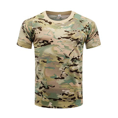 Military Army Camouflage Tactical Short Sleeve Men's Combat T-Shirt Kid's Tee Camo Outdoor Hiking Hunting Shirts