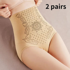 2 PCS for Women Sexy Slim Fit Wearing Burning Abdominal Bodybuilding Underwear for Women Sexy High Waist Shaping Underwear