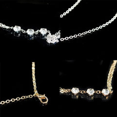 Gold Women Accessories Simple Chain Beach Harness Pendant Necklace Bikini Crossover Waist Belly Harness Body Chain Necklace