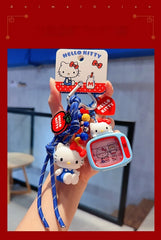 Sanrio Hello Kitty Keychain Girls Bag Pendant Kt Cat Cartoon Doll Toy Exquisite Key Chain Kawaii Surprise Girls Kids Gifts
