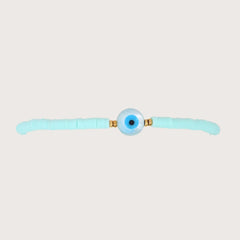KKBEAD Boho Summer Beach Bracelet Jewelry for Women Y2k Accessories Shell Evil Eye Bracelets Gifts Heishi Disc Beads Pulseras