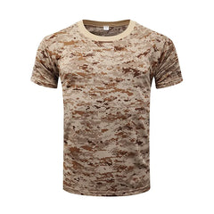Military Army Camouflage Tactical Short Sleeve Men's Combat T-Shirt Kid's Tee Camo Outdoor Hiking Hunting Shirts