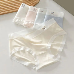 5PCS Soft Cute Panties for Women Underwear Female Lingerie Seamless Briefs Cotton Crotch Bear Underpants Gifts