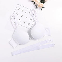 Sexy Womens lingerie with a deep u-neck ecmln push-up, u-shaped bra, sexy bras,underwear with a cut on the back, underwear