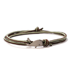 Men Marine String Bracelet Bilayer Sliding Adjustable Whale Braclet Beach Surfer Nautical Braslet Vacatio Leisure Accessories