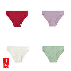 Sexy Women Underwear Briefs Breathable Cotton Women's Panties Mid-waist Hip Lifting Woman Underpants Solid Comfortable Briefs