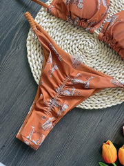 RUOTONSEPT 2024 New Sexy Women's Swimsuit Solid Bikinis Set Two-piece Triangle Swimwear Bathing Suit Brazilian Biquinis