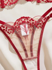 Lingeries Sexy Hot Women Underwear Ultra Thin Bra and Panty Set Delicate Embroidery Romantic See Through Lingerie Lace Sexy Sets