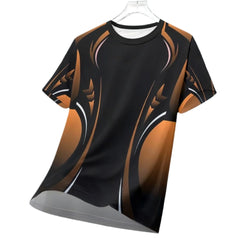 Sports Casual Jersey For Men Dry Fit Shirt Outdoor Running Cycling Short Sleeve Breathable Gym Wear Crew Neck T-Shirt