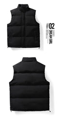 Mens Thermal Vest Jacket Clothing Autumn Winter Warm Sleeveless Jackets Male Outwear Casual Waistcoat Oversize Sports Vest Coats