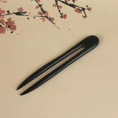 Oaoleer Women Hair Accessories Wood Hand Carved Stick Hair Combs Clips For Women Girls Vintage Elegant Ebony U Shaped Headwear
