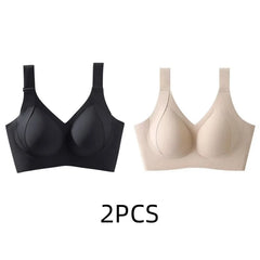 1/2PCS Women's Seamless Underwear, Thin Style, Large Breasts, Small Breasts, No Wires, Pull-up And Anti-sagging Large Size Bra
