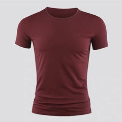 Summer Men's Short Sleeve T-Shirt Basic Plain Casual Gym Muscle Crew Neck T-shirts Slim Fit Tops Tee Clothing For Man