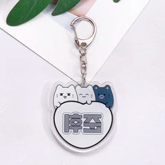 Kpop Stray Kids Acrylic Car Keychain Accessories Creative Funny Kawaii Trendy Bag Charm Backpack Pendant Keyring Gifts For Fans