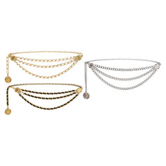 Women's Waist Chain Belt Bridal Wedding Adjustable Tassel Body Jewelry Fashion Accessories for Party Carnival Holiday