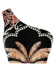 2025 One Shoulder High Waist Bikini Women Swimsuit Female Padded Swimwear Bathers Bathing Swimming Swim Suit Summer Beachwear