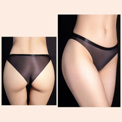 Women High Stretch Underwear Sexy Lingerie Sheer Panties Transparent Briefs Low Waist Underwear Underpants Briefs