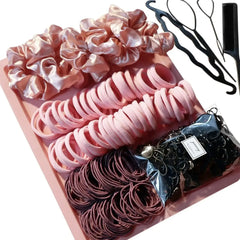 755/1510PCS Hair Accessories Set for Women Seamless Ponytail Holders Hair Bands Scrunchies Girls Variety Rubber Bands Hair Ties