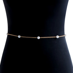 Fashion Sexy Pearl Belly Belt Waist Chain Women Summer Beach Bikinis Festival Accessories Body Chain Jewelry Accessories