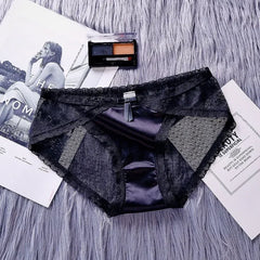 Women's Panties Satin Underwear Lace Sexy Briefs Ladies Casual Underpants Female Lingerie Intimates Girl Panty 2024
