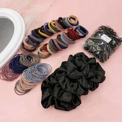 755/1510PCS Hair Accessories Set for Women Seamless Ponytail Holders Hair Bands Scrunchies Girls Variety Rubber Bands Hair Ties