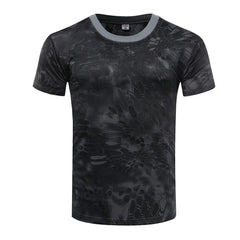 Military Army Camouflage Tactical Short Sleeve Men's Combat T-Shirt Kid's Tee Camo Outdoor Hiking Hunting Shirts