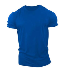 New Men T Shirt Summer Clothing Solid Color Printed Shirts O Neck Oversized Top Casual Streetwear Loose Fitness Clothing For Men