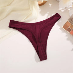 Seamless Cotton Panties Women's Sexy Thong G Breathable Lingerie Lingerie
