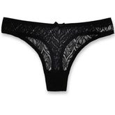 Sexy Panties Women Lace Silk Underwear Low Waist Bow Solid Color Briefs Cotton Crotch Breathable Sexy Thongs Women Underwear