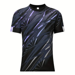 Casual Fitness Clothes T-Shirt Summer Short Sleeve Men's T Shirt Fashion Print Street Overszied Clothing Outdoor Top Sportwear